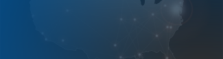 Grey map of the united states under a blue silhouette